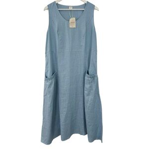 NWT LINTICO 100% SWING BEACH TANK DRESS SIZE L